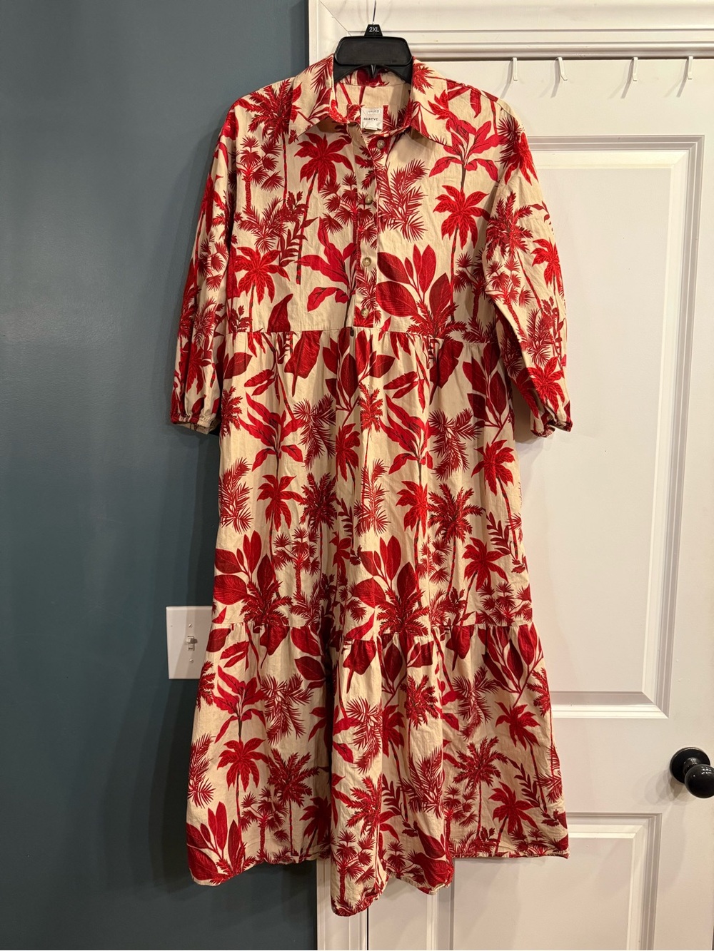 Maeve Bettina Tiered Shirt Dress
